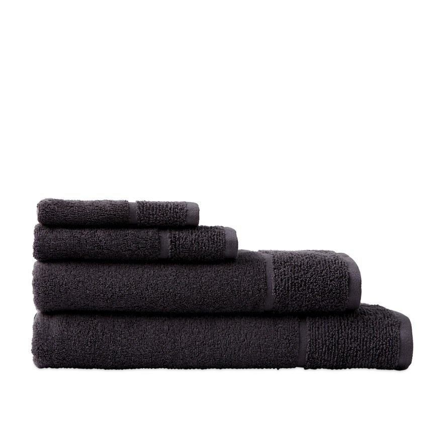 Escape Towel Range Coal Bath Towel Adairs