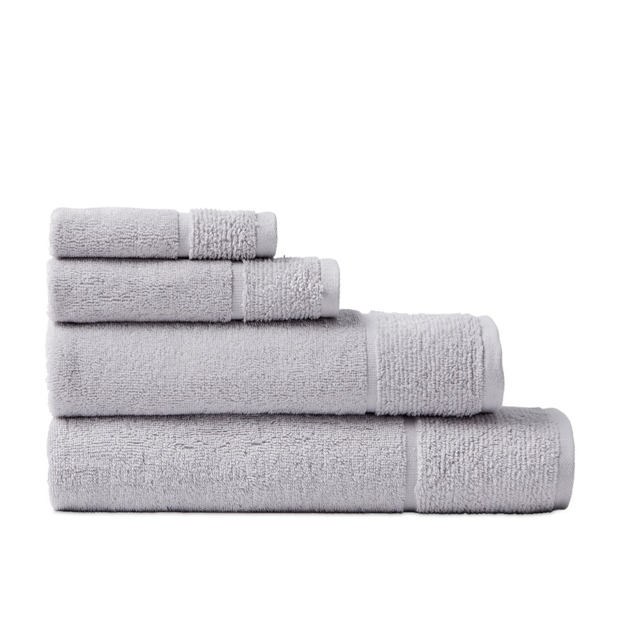 Escape Towel Range Soft Grey Bath Towel Adairs