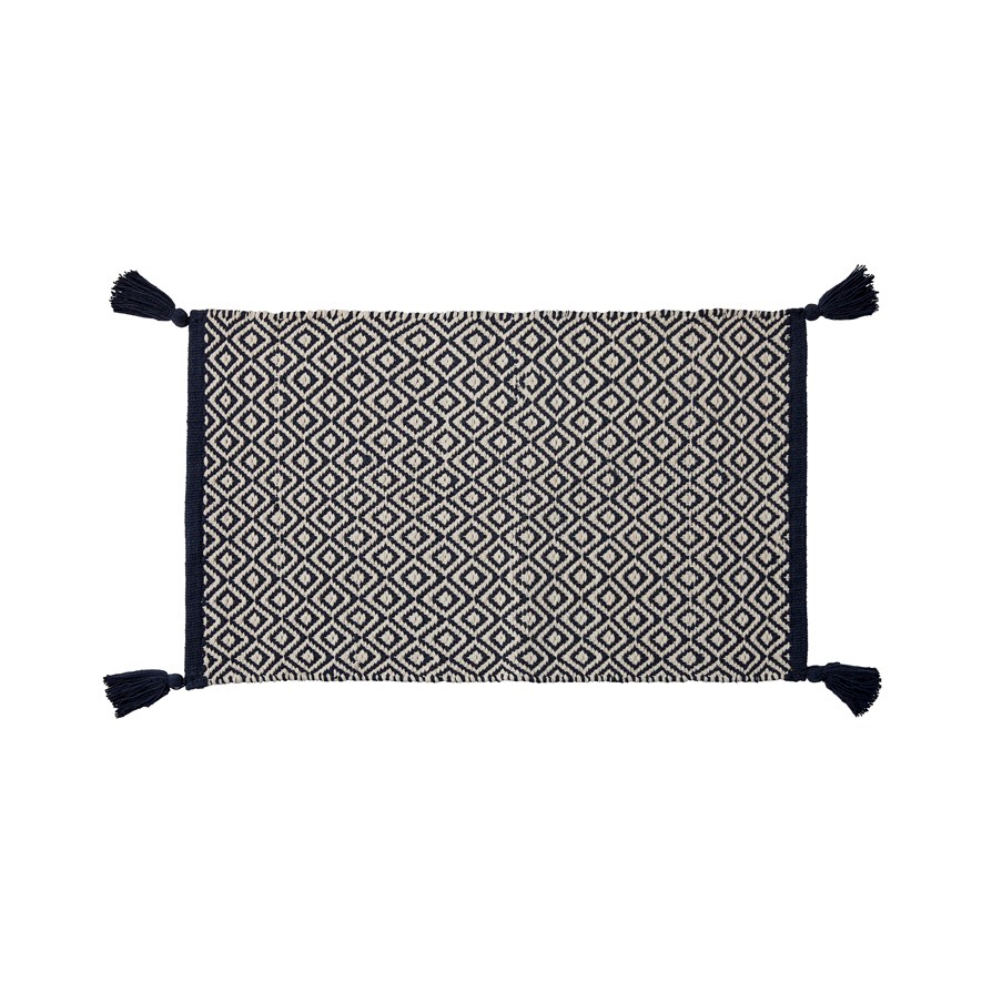 Oasis Navy Bath Mat Adairs