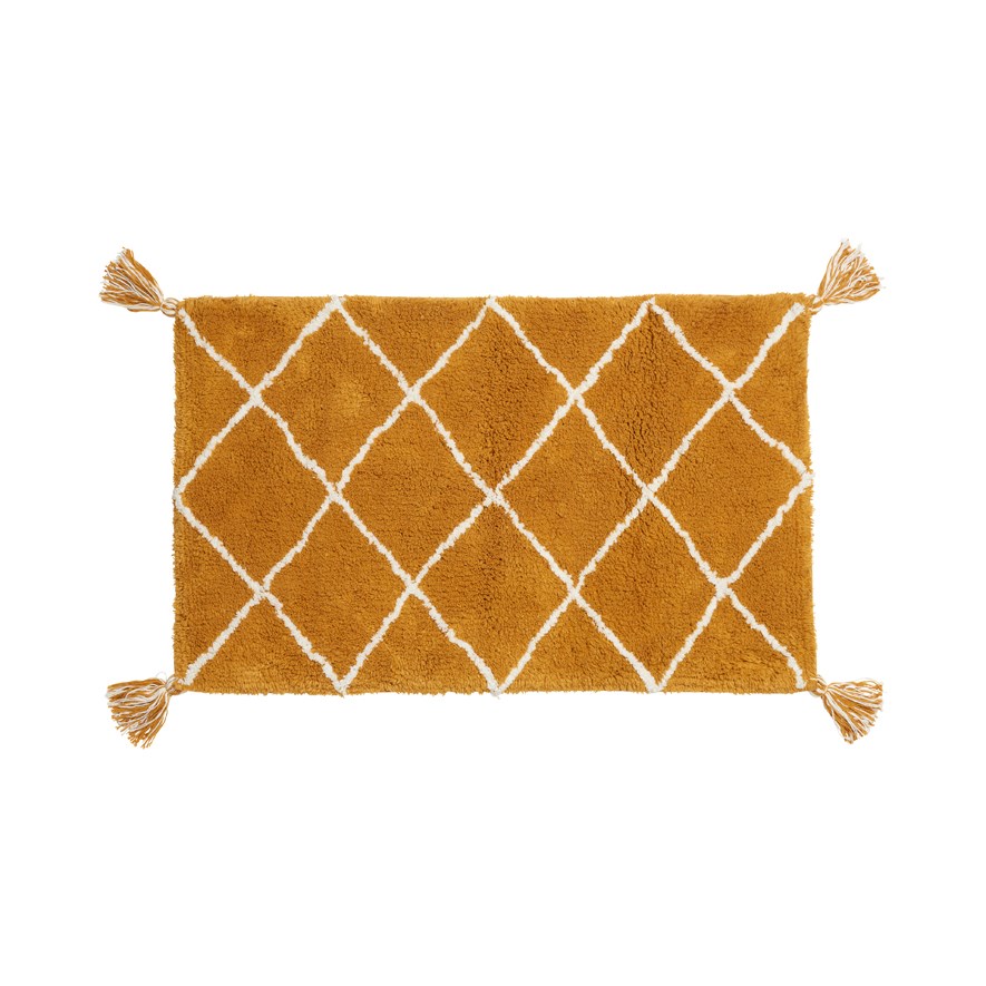 Gazi Bath Mat Bath Mat Mustard Adairs