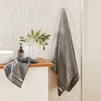 Flinders Graphite Marle Towel Range