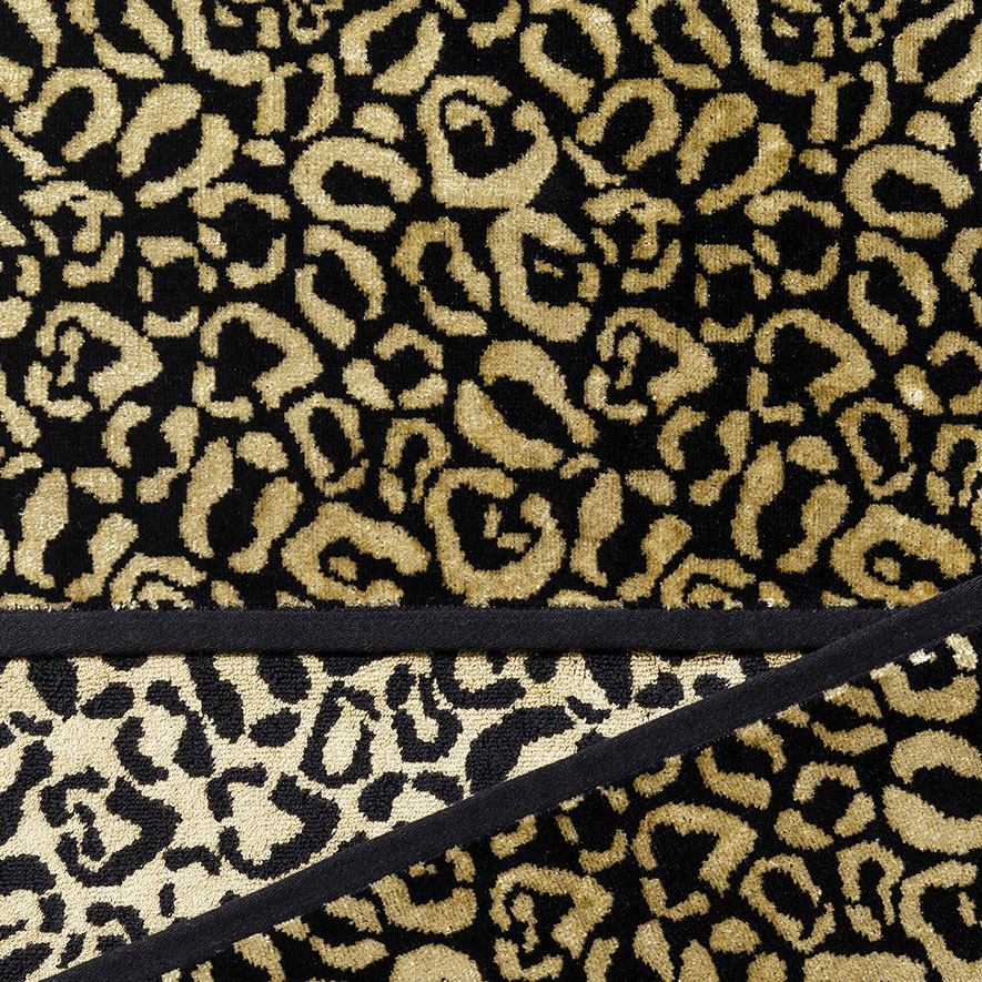 Leopard Textured Towel Gold Adairs