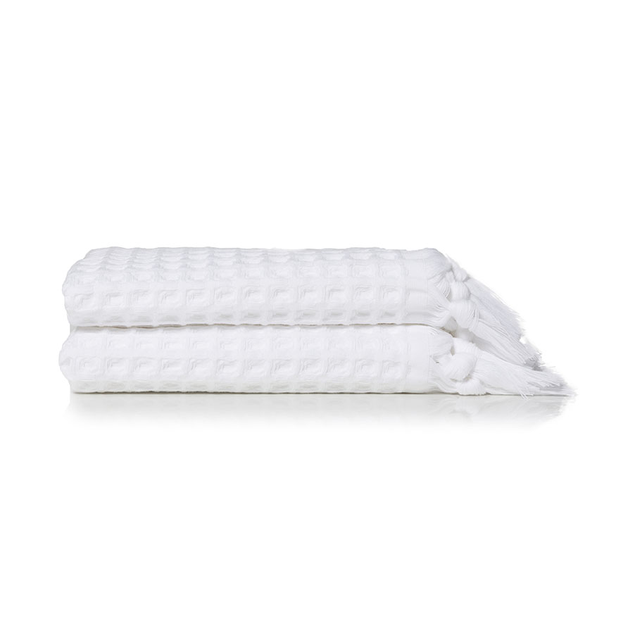 Waffle Hand Towel Pack White Adairs