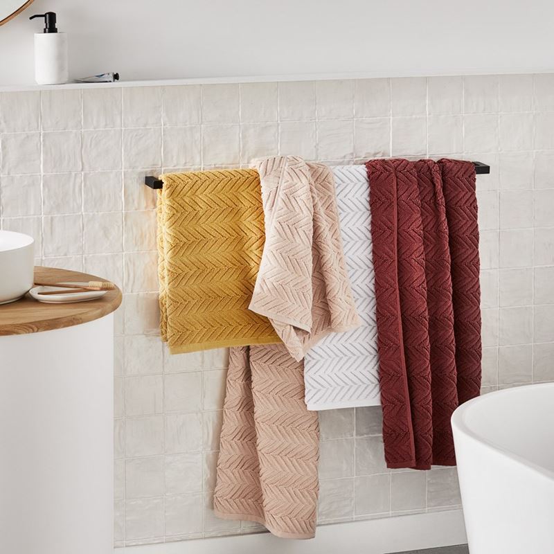 Mimosa Clay Textured Towel Range