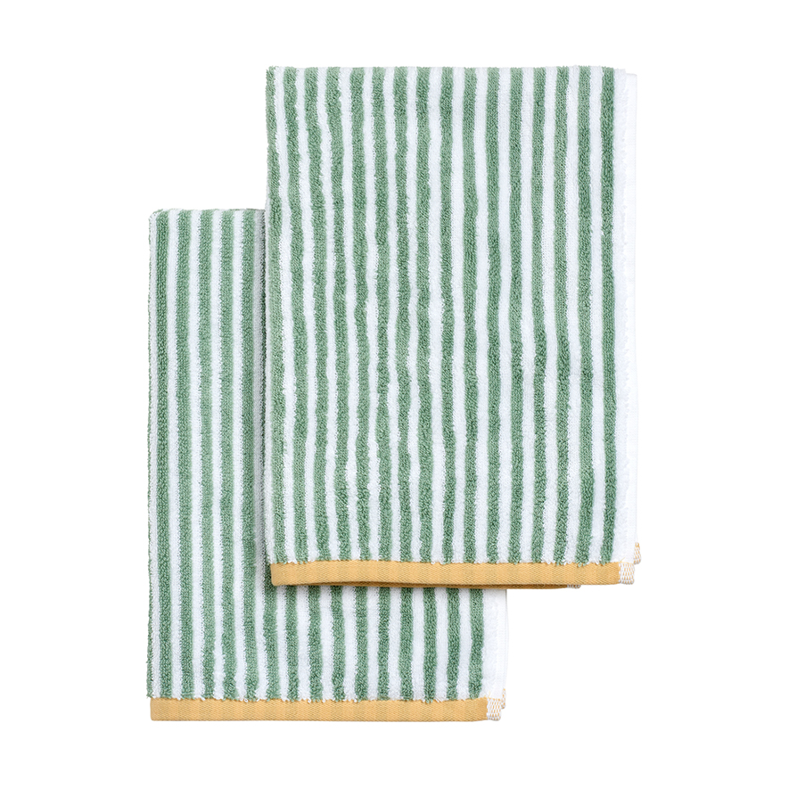 Eucalyptus Stripe Hand Towel 2 Pack Adairs