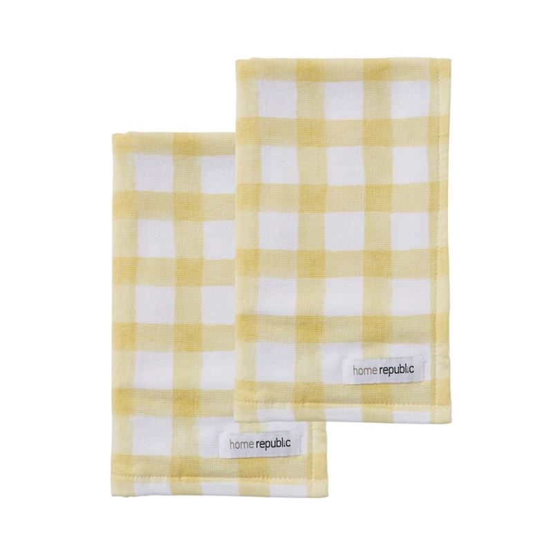 Pear Check Hand Towel 2 Pack