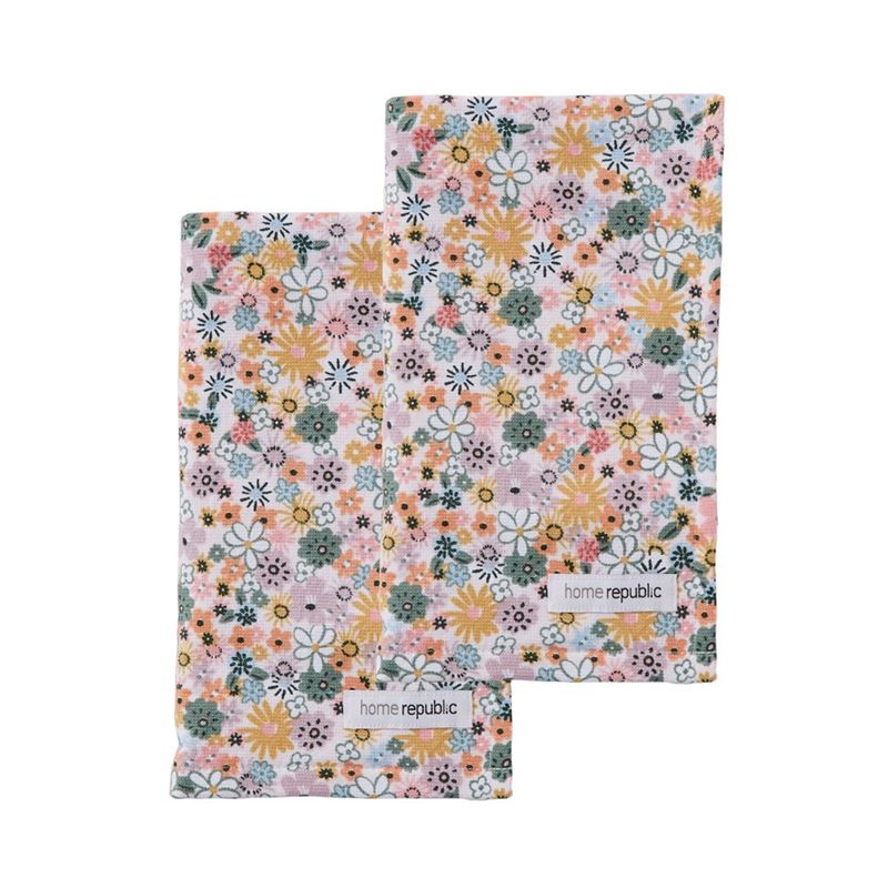 Tiny Floral Hand Towel 2 Pack 