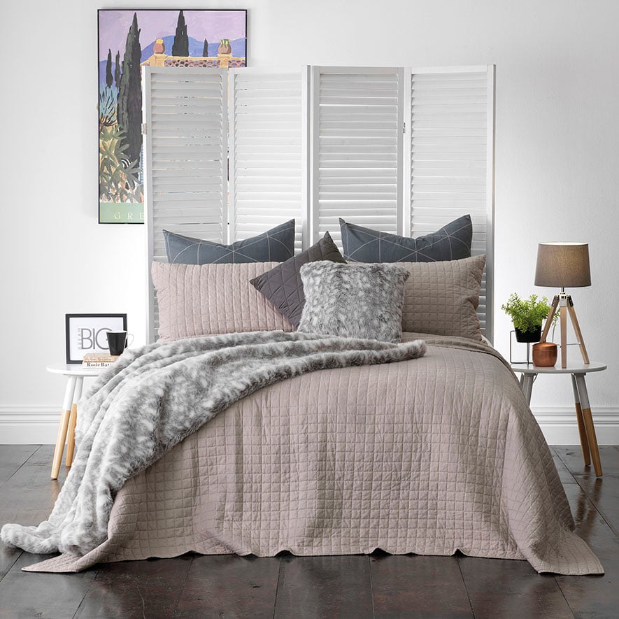 Smithfield Taupe Bedspread Set Adairs