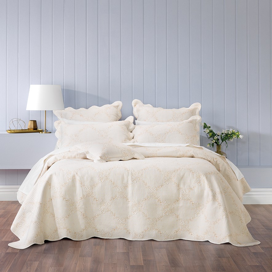 Belle Ecru Bedspread Set + Accessories Adairs