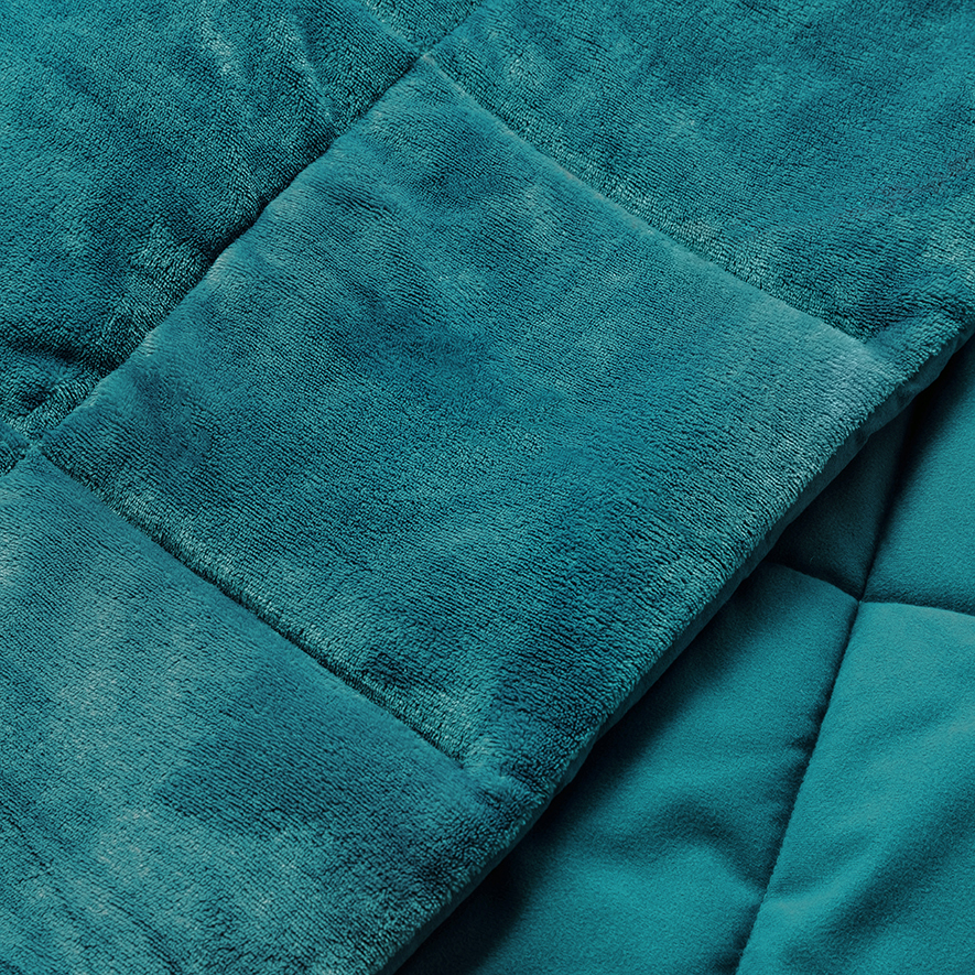 Plush Jade Quilted Blanket Adairs