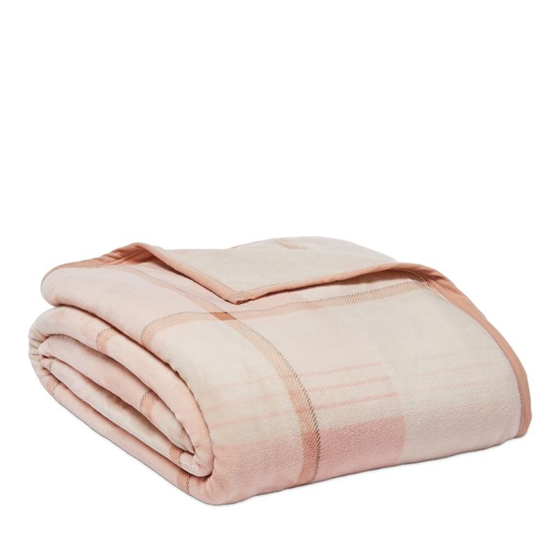 Ultrasoft Pink Check Blanket