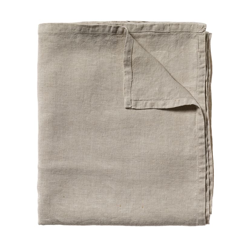 Vintage Washed Linen Blanket Natural