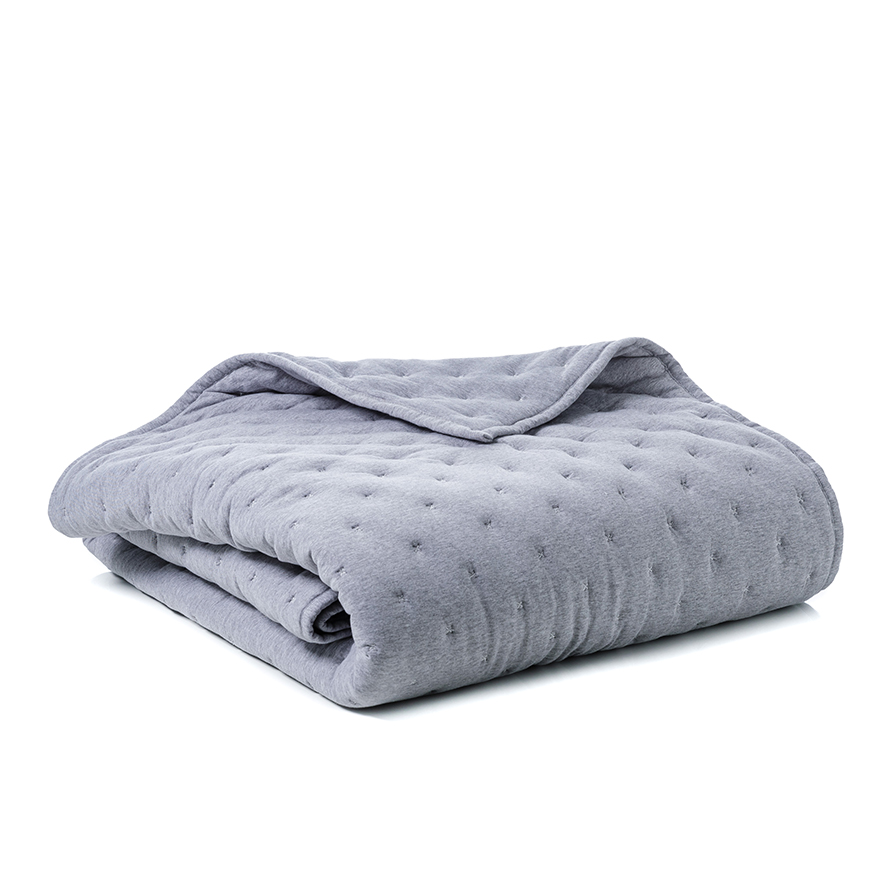 Home Republic Chantelly Quilted Blanket Grey Marle Adairs