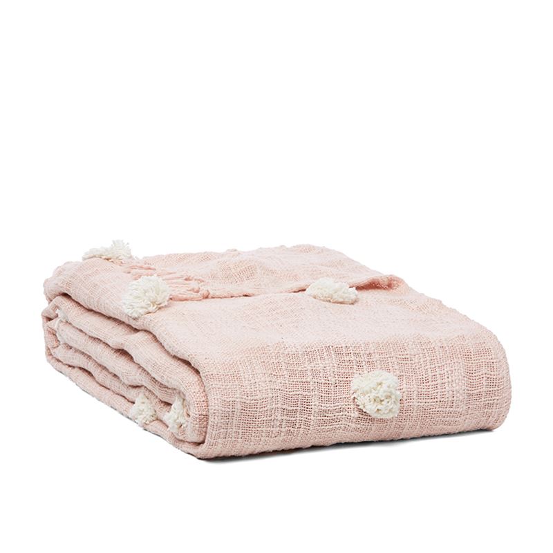 Maroka Blanket Dusty Pink