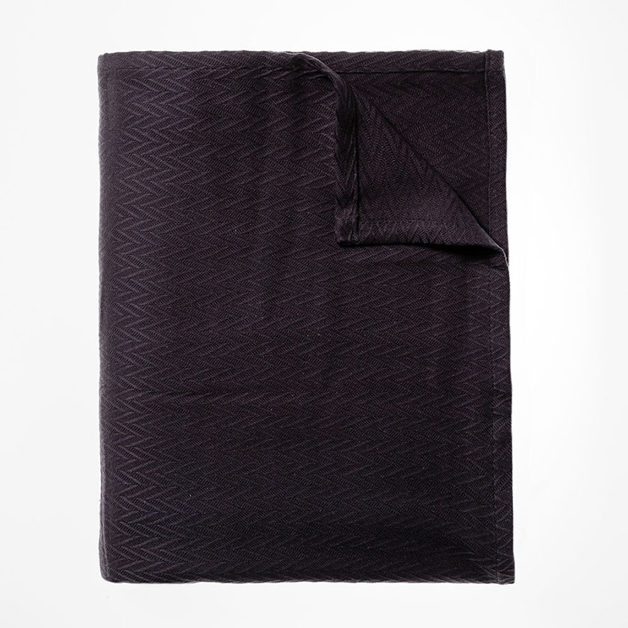 Mercer + Reid Summer Weight Cotton Bamboo Blanket 230x250cm Granite Q