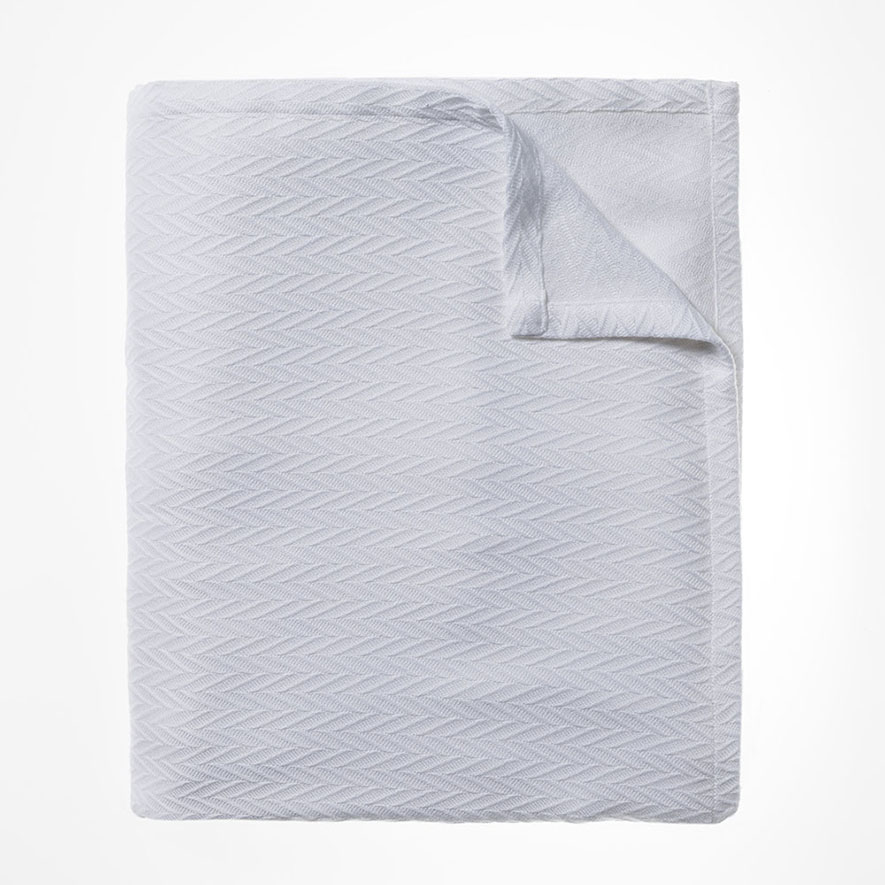 Summer Weight Snow White Cotton Bamboo Blanket Adairs