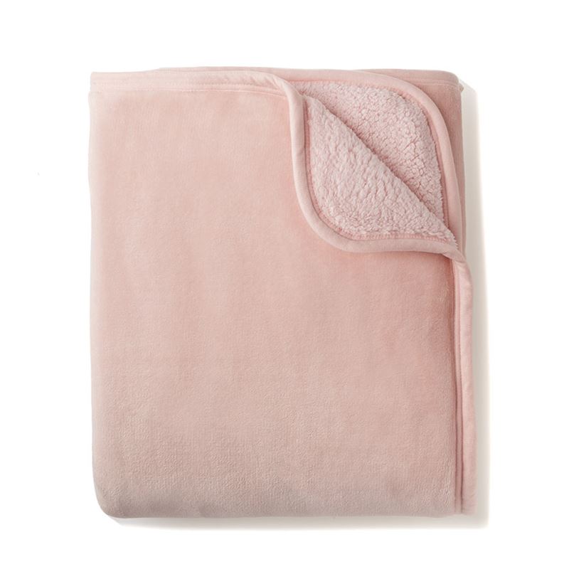 Sherpa Chalk Pink Blanket 
