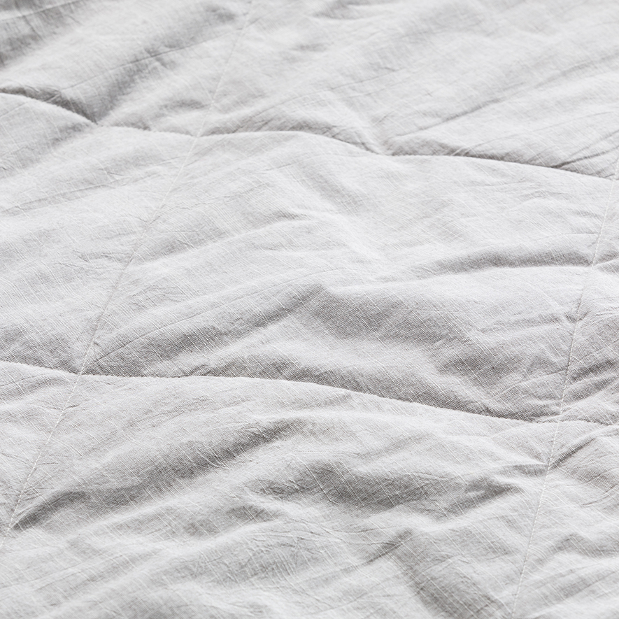 Cotton Quilted Blanket Natural Marle Adairs