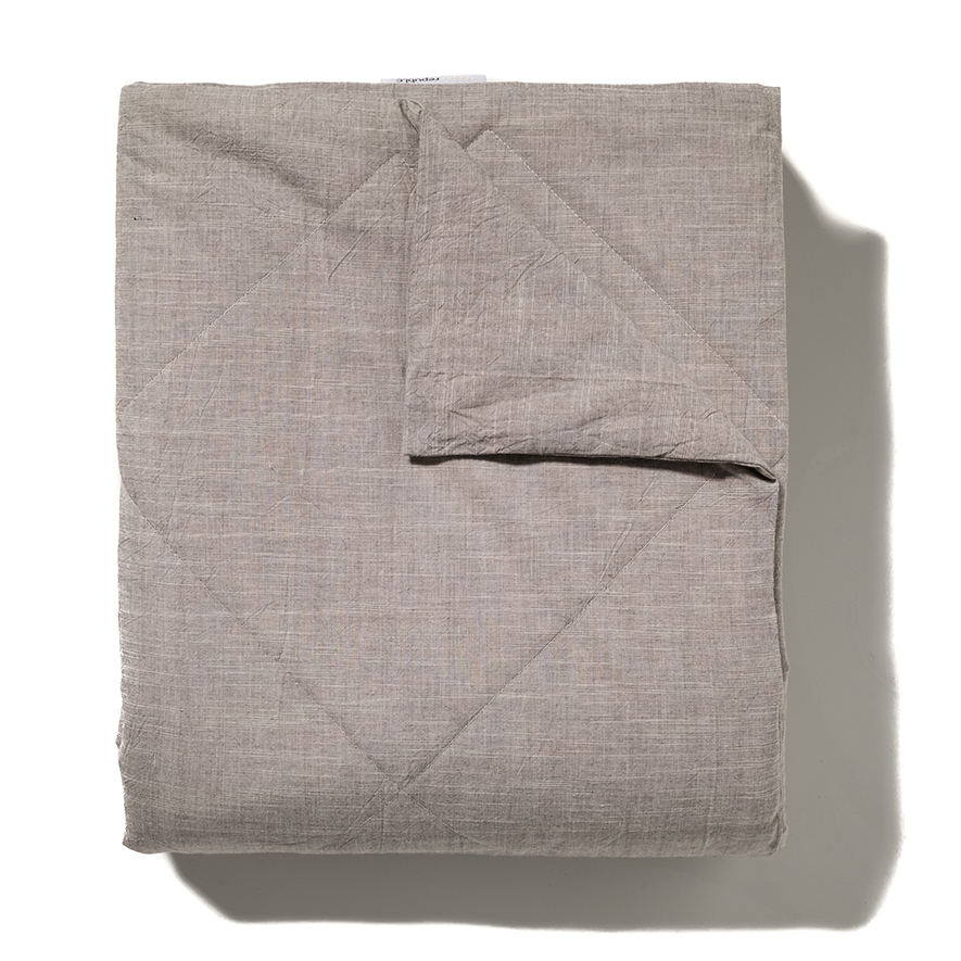 Cotton Quilted Blanket Natural Marle Adairs
