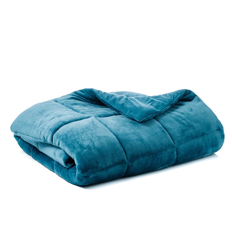 Plush Quilted Blanket Jade