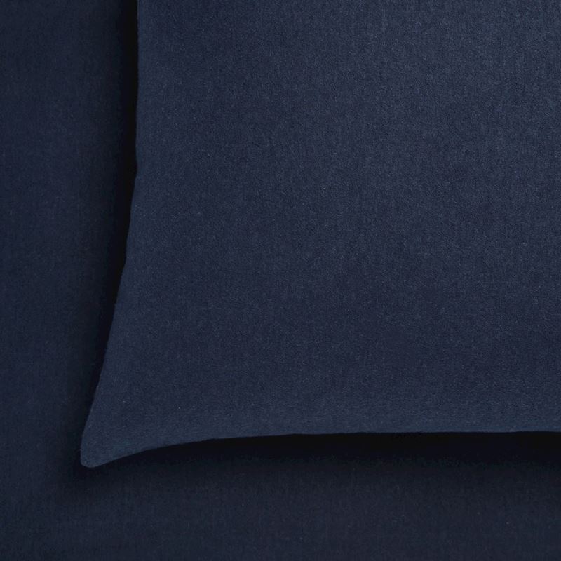 Flannelette Navy Sheet Set + Pillowcases