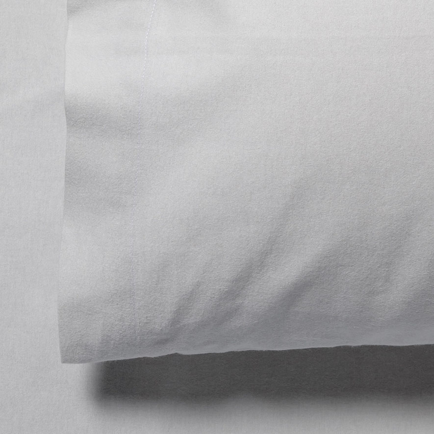 Plain Dye Flannelette Grey Sheet Set Adairs