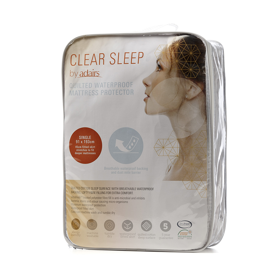 Quilted Waterproof Mattress Protector Adairs