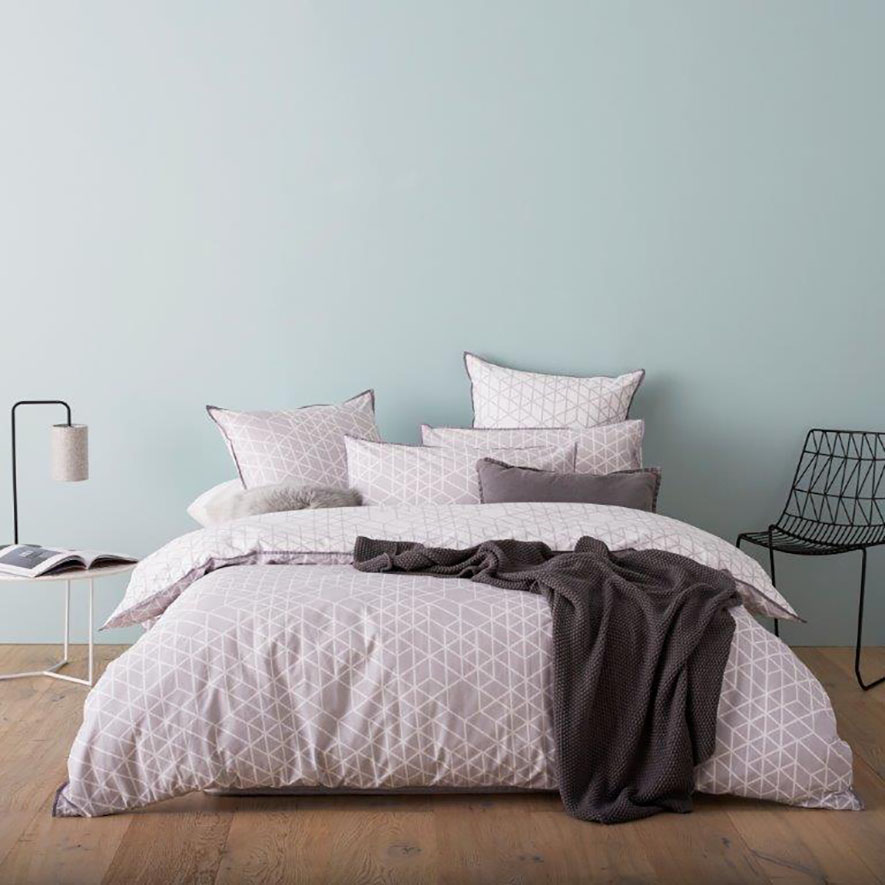 Marshall Bedlinen Double Silver Quilt Cover Set Adairs