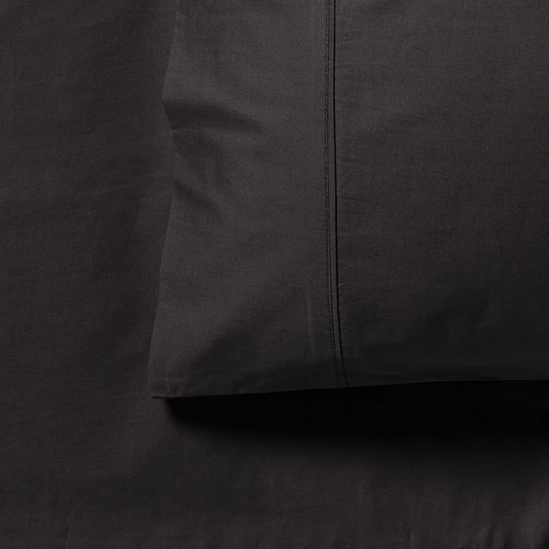 300TC Light Weight Percale Sheet Separates Charcoal
