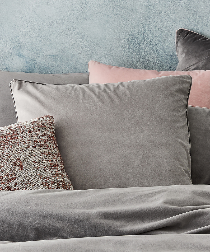 Zara Velvet Quilt Cover Set in Coal Adairs