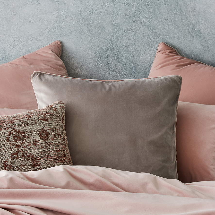 Zara Velvet Violet Rose Quilt Cover Set + Pillowcases Adairs