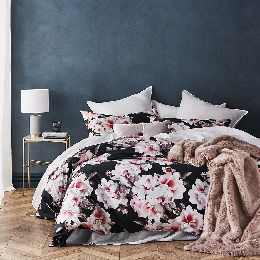 Rose Garden Deep Pink Quilt Cover Set + Separates Adairs