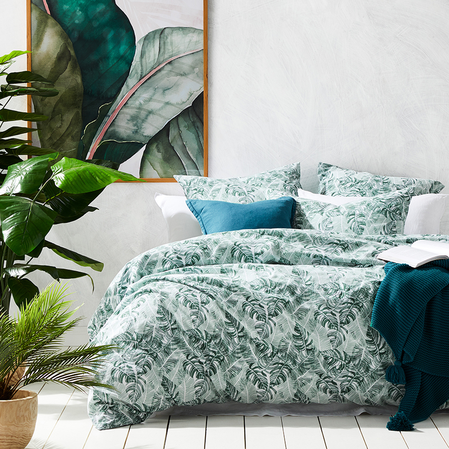 Fern Green Quilt Cover Set Adairs