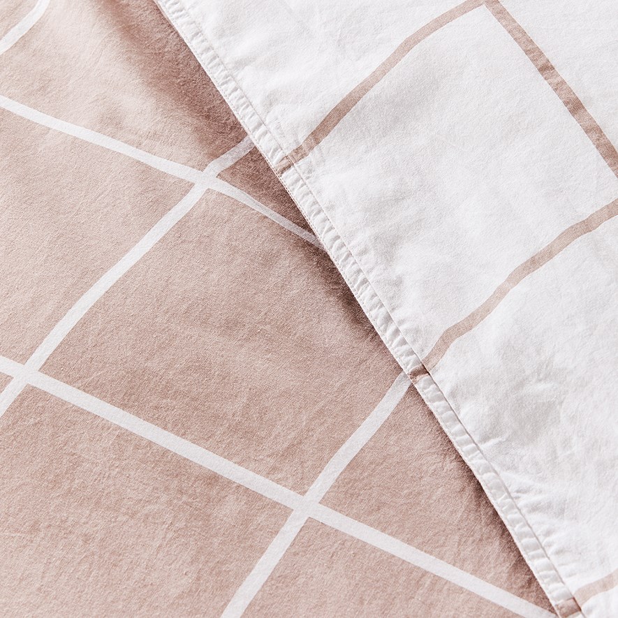 Highline Bedlinen King Pink Quilt Cover Set Adairs