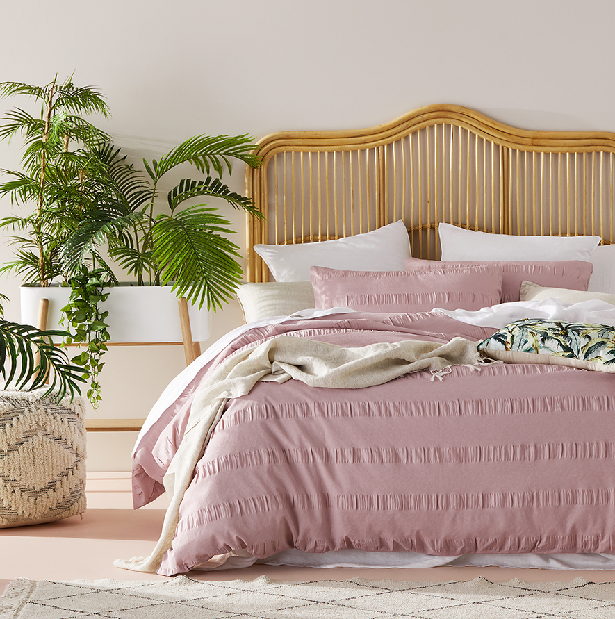Rebekah Pink Quilt Cover Set Adairs