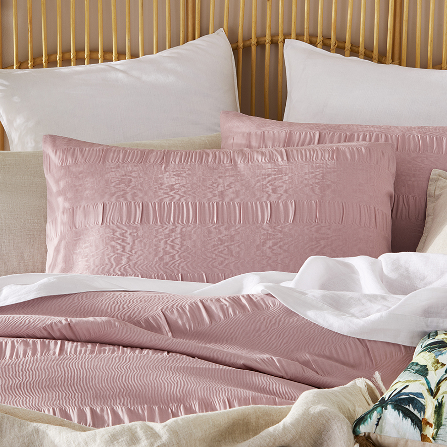 Rebekah Pink Quilt Cover Set Adairs