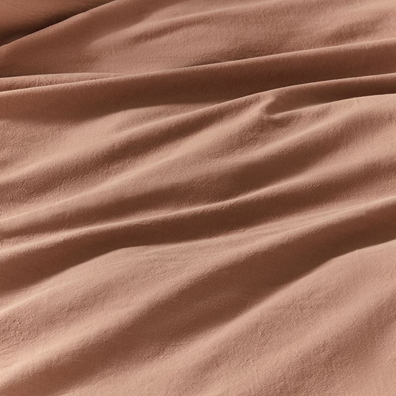 Olsen Linen Cotton Natural & Clay Quilt Cover Set
