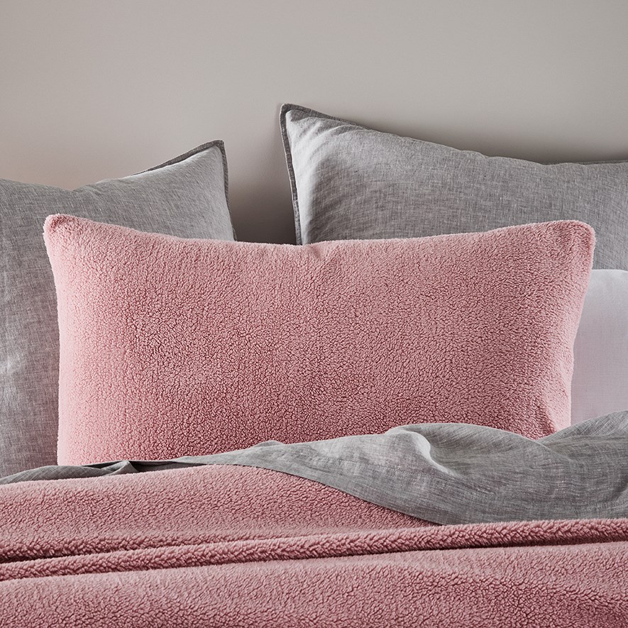 Sherpa Pink Quilt Cover Set Adairs