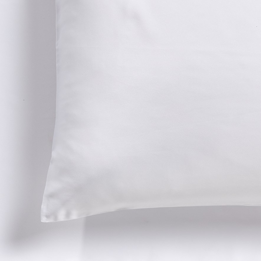 Satin White Standard Pillowcase Adairs