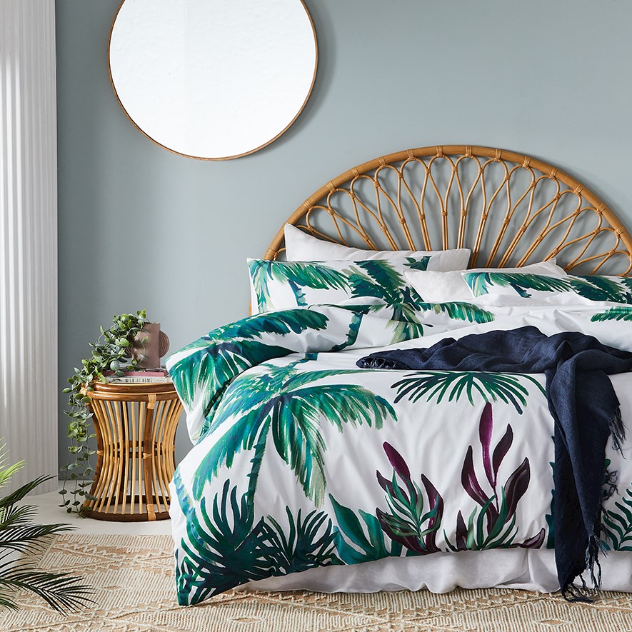 Bangalow Green Quilt Cover Set Adairs