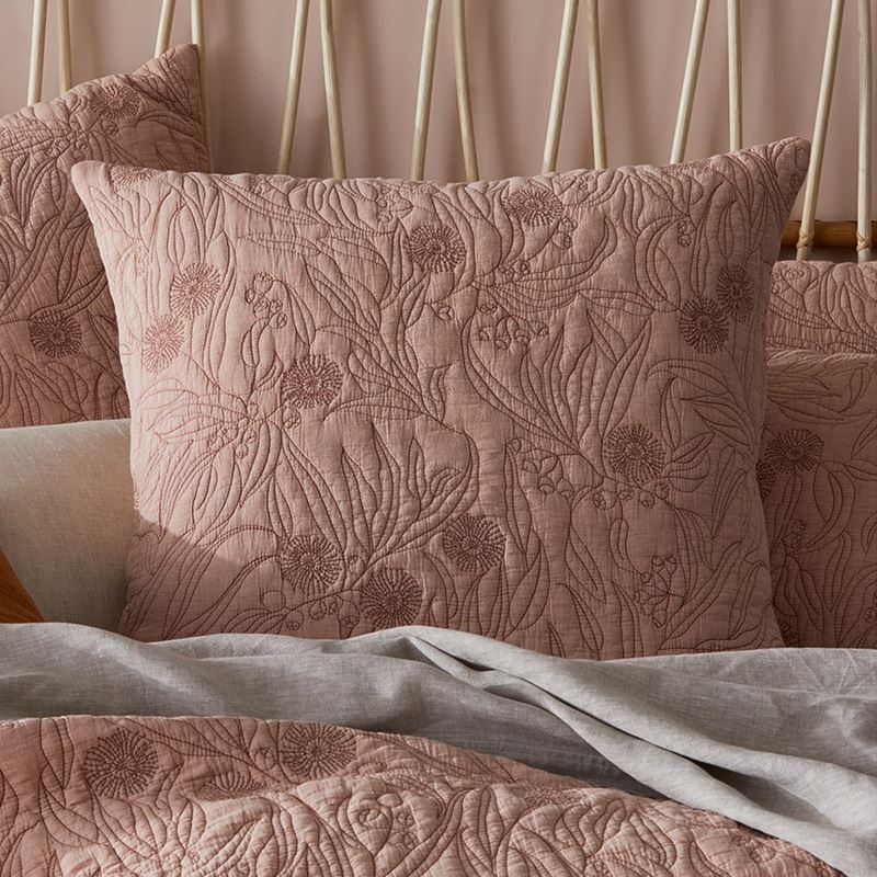 Gumnut Rose Quilted Pillowcase