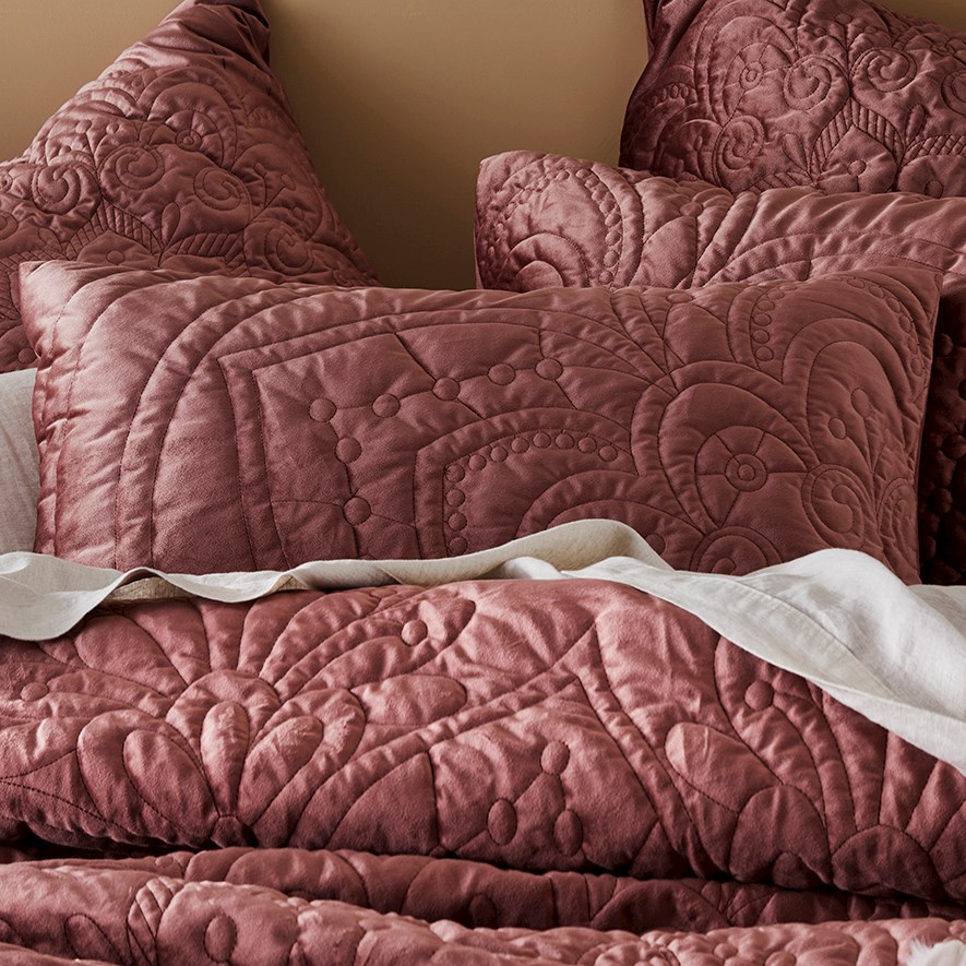 Nadia Velvet Rose Pillowcase Adairs
