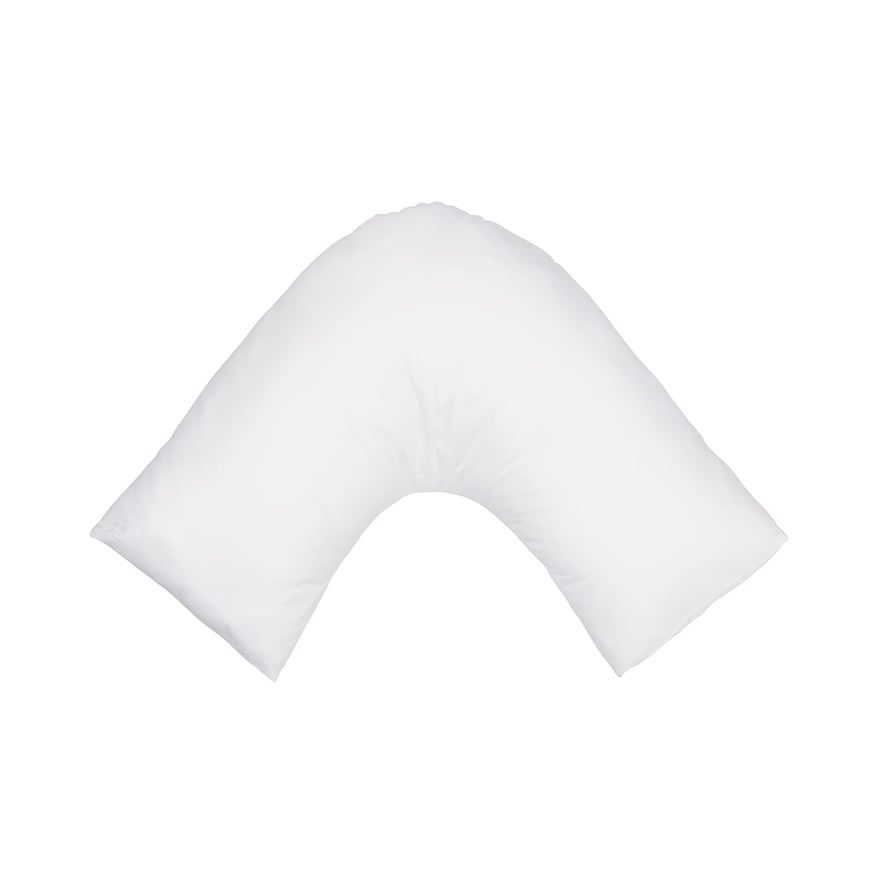 Fresh Cotton Percale White U Shaped Pillowcase Adairs