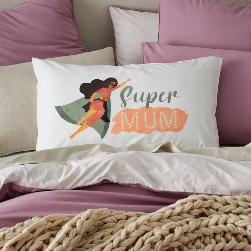Super Mum Text Pillowcase