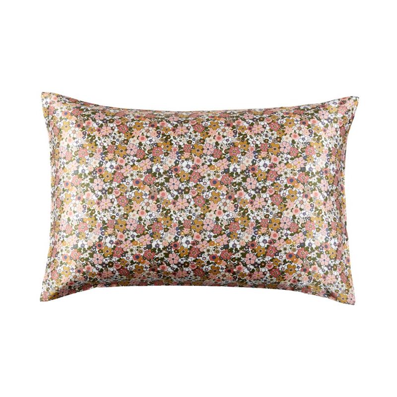 Pure Silk Retro Floral Pillowcase 