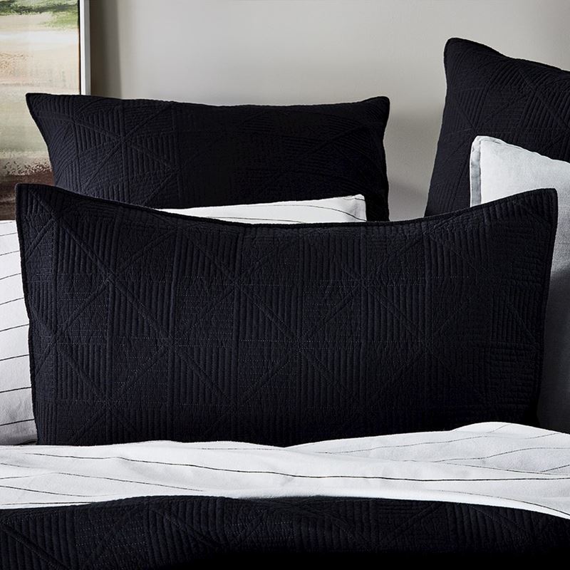 Prism Quilted Charcoal Pillowcase