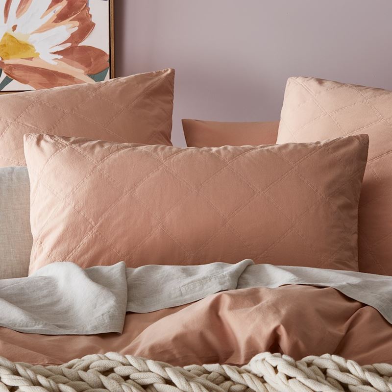 Stonewashed Cotton Sunset Quilted Pillowcase