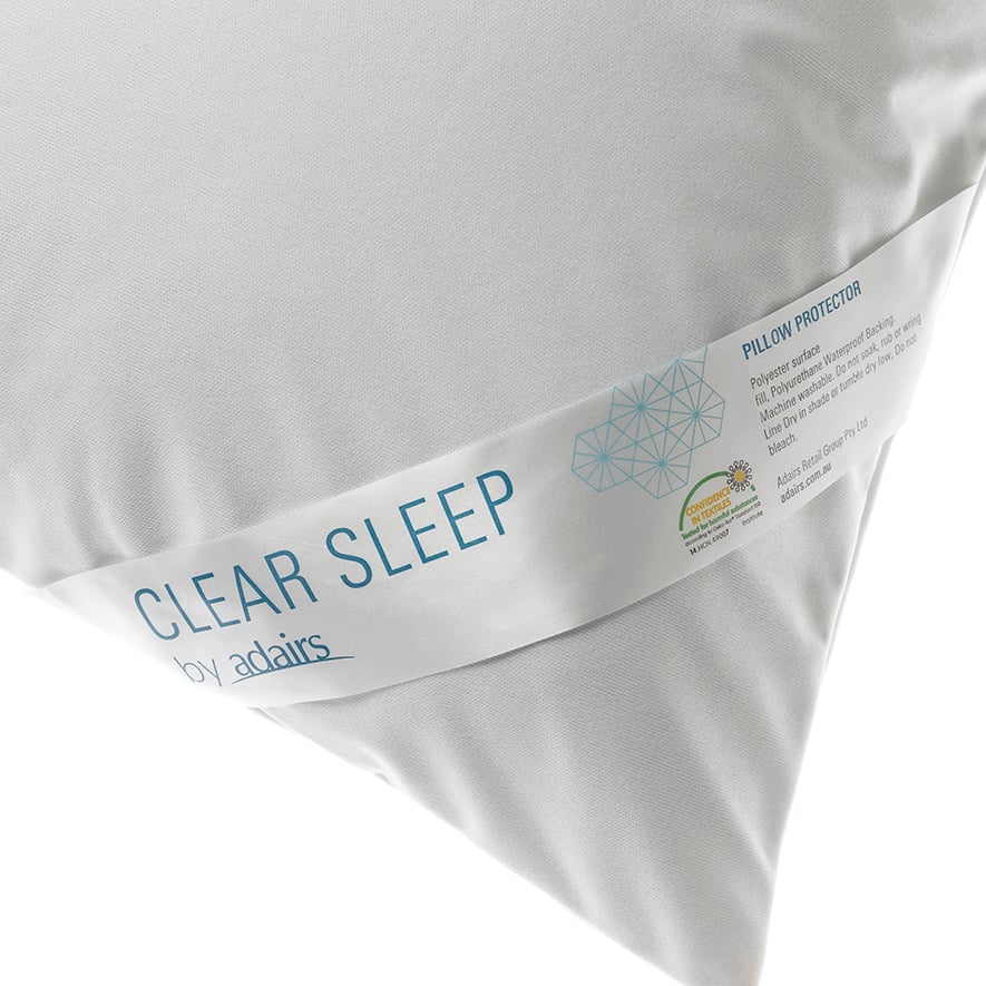 Clear Sleep Basic Waterproof Pillow Protector Standard Pillow Adairs