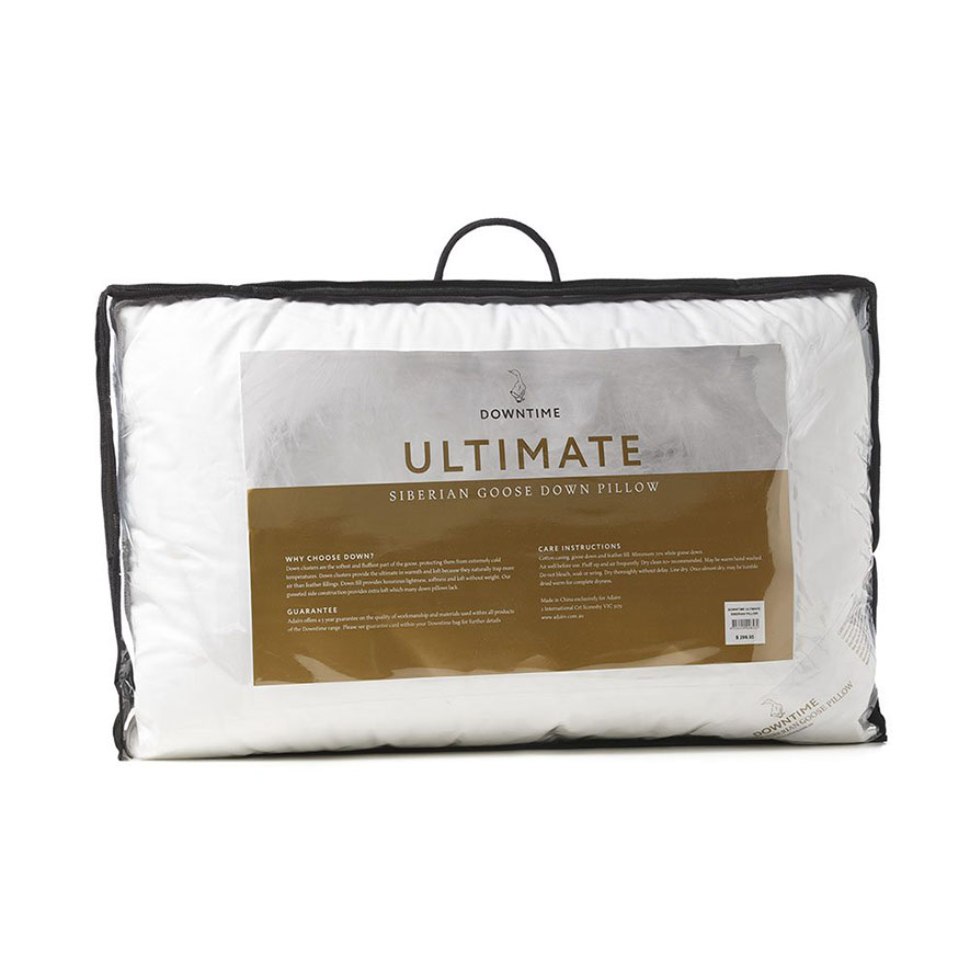 Downtime Ultimate Siberian Goose Down Standard Pillow Adairs