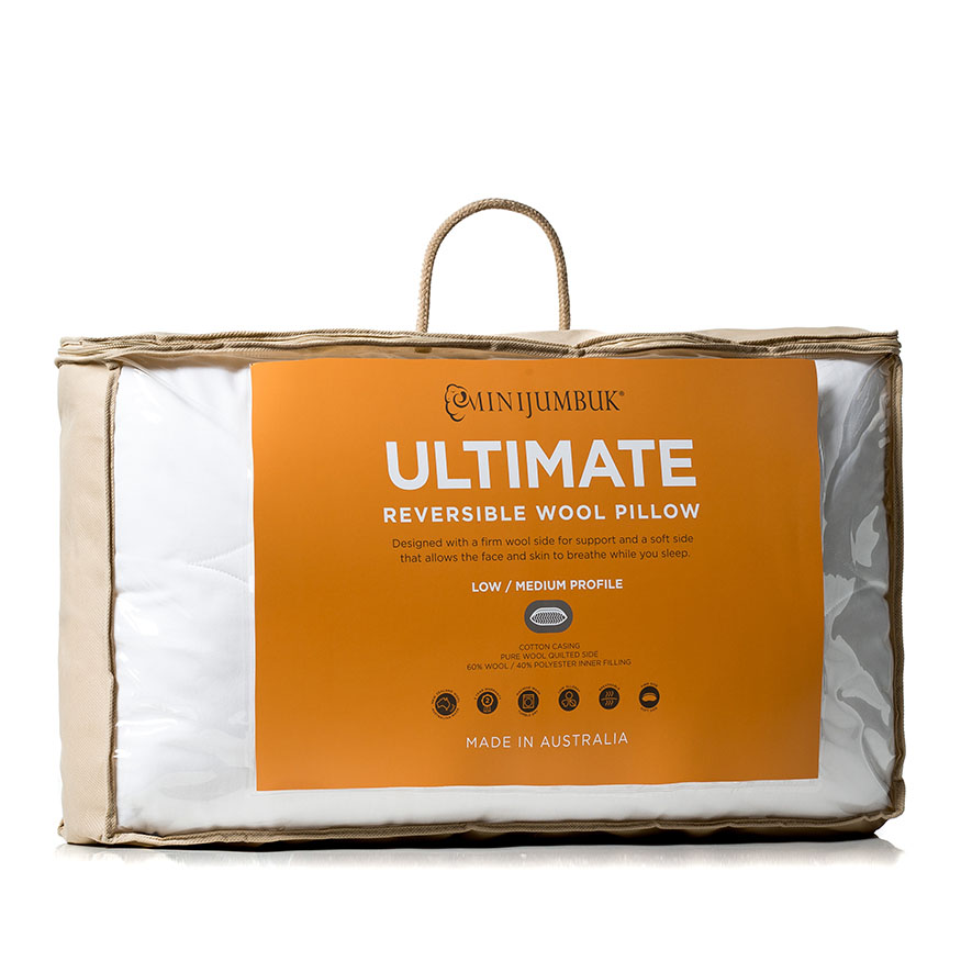 MiniJumbuk Ultimate Pillow New Zealand Wool Adairs